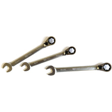 Reversible Ratcheting Gear Spanners - Wave & Open-end combination Set - Imperial - Warren & Brown - Promark Creations